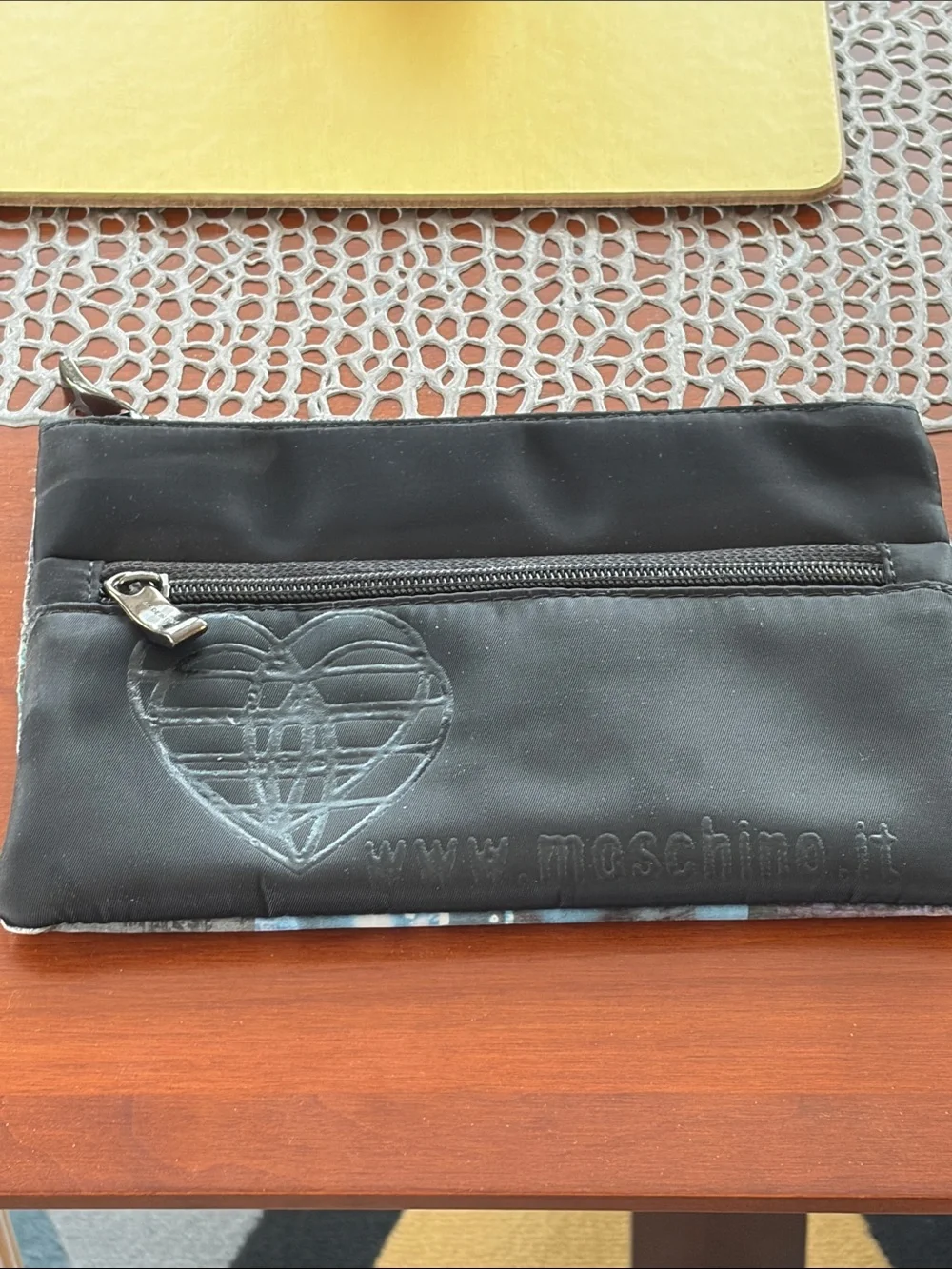 Vintage Moschino zip pouch